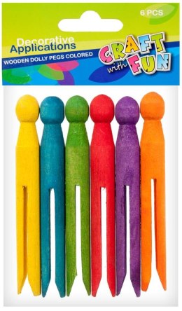 DEKORATIVE HOLZNADELN COLORED CRAFT WITH FUN 384119