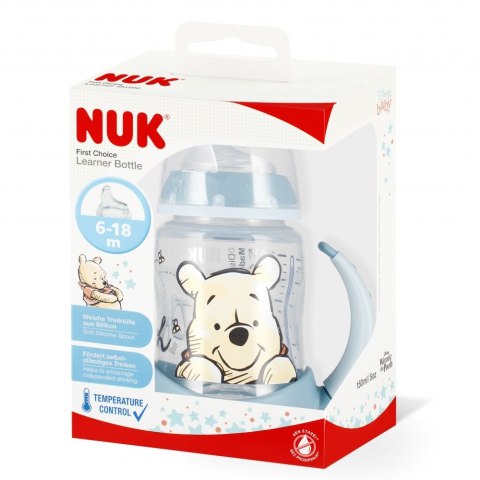 NUK BUTELKA 150 ML 6-18M Z UCHWYTEM FIRST MIX KUBUŚ 10215340 NUK