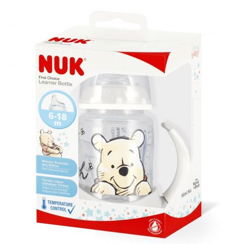 NUK BUTELKA 150 ML 6-18M Z UCHWYTEM FIRST MIX KUBUŚ 10215340 NUK