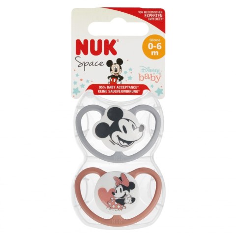 NUK SMOCZEK USPOKAJAJĄCY 0-6M SPACE MIKI I MINIE OP.2 SZT. 10730715 NUK