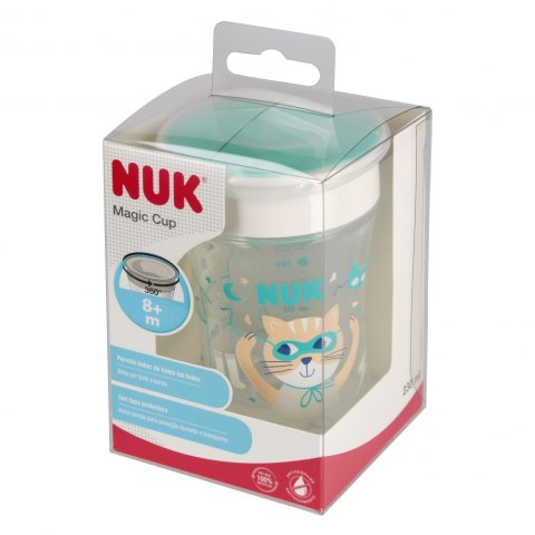 NUK KUBEK 230 ML 8M MAGIC CUP TURKUSOWYM 10751138 NUK