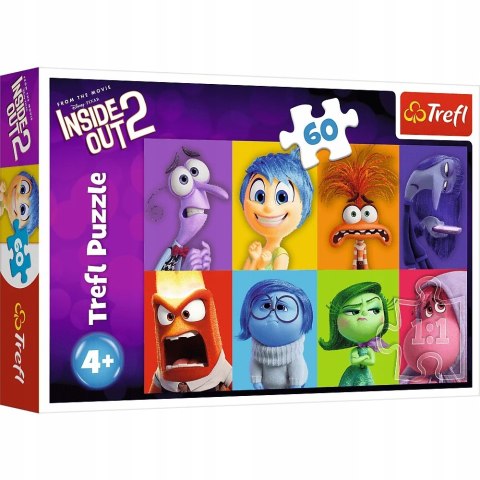 PUZZLE 60EL INSIDE OUT 2 POZNAJ EMOCJE TREFL 17397 TR TREFL