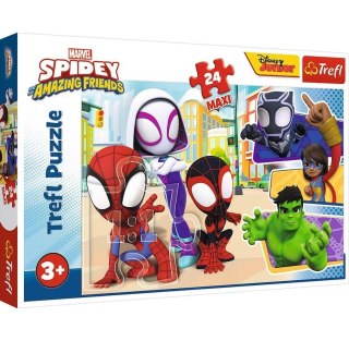 PUZZLE 24 TEILE MAXI SPIDEY UND FREUNDE PUD TREFL 14348 TREF