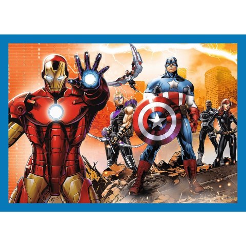 PUZZLE 4W1 ODWAŻNI AVENGERSI PUD TREFL 34386