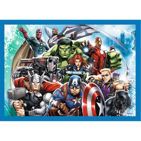 PUZZLE 4W1 ODWAŻNI AVENGERSI PUD TREFL 34386