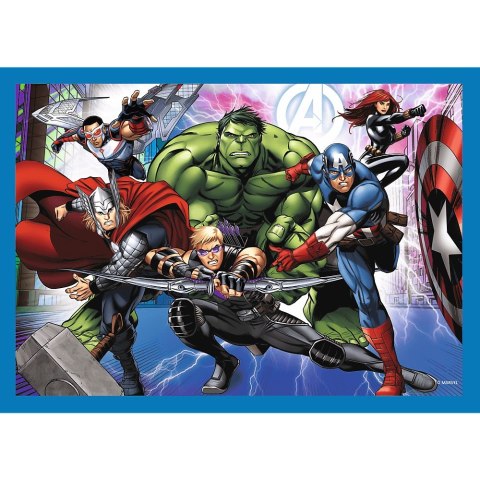 PUZZLE 4IN1 THE BRAVE AVENGERS PUD TREFL 34386