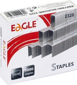 ZSZYWKI SPECJALISTYCZNE EAGLE 23/20 ZSZYWAJĄ 130-170 KARTEK OPAK. 1000 SZT.