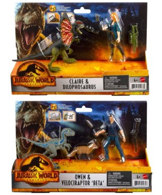 Jurassic Man und Dinosaurier - Set - Mattel - Ast Hdx46 Wb3