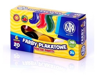 PLAKATFARBEN 6 FARBEN 20 ML ASTRA 301109001