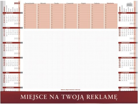 SCHREIBUNTERLAGE PAP 550X410/52K MIT STREIFEN 051WN