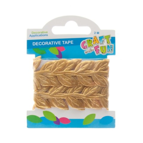 DEKORBAND BLÄTTER 2 M GOLD CRAFT WITH FUN 463486