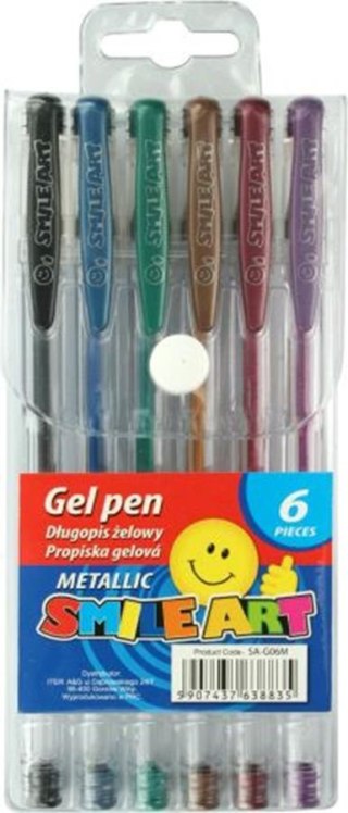 DLUGOPIS GEL 6KOL METALC SA-GO6M ETUI PLAST