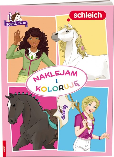 MALBUCH A4 SCHLEICH HORSE CLUB I STICK AND COLOR AMEET