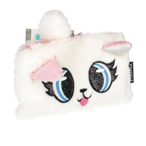 PLÜSCH-FEDERTASCHE BIG EYES WHITE STARPAK 471826