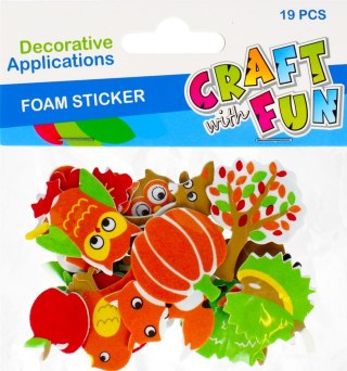 NAKLEJKI PIANKOWE SAMOPRZYLEPNE ZWIERZĘTA LEŚNE CRAFT WITH FUN 463446