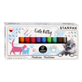 KUNSTSTOFF 12 FARBEN CUTIES CATS STARPAK 429681