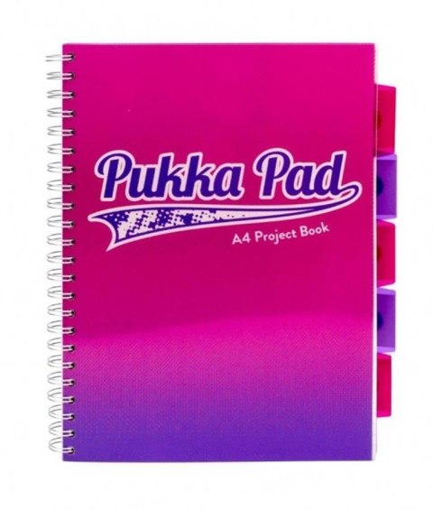 BROSCHÜRE A4 100 BLATT GRID BIND PVC FUSION PINK PUKKA 8408-FUS