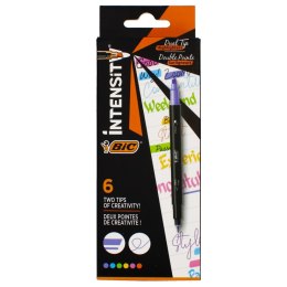 HIGHLIGHTER 2-SIDED 6 COL INTENSITY PUD BIC 603828