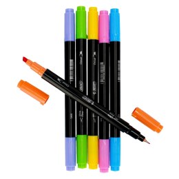 HIGHLIGHTER 2-SIDED 6 COL INTENSITY PUD BIC 603828