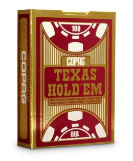Cartamundi: Spielkarten - Texas Hold'em Jumbo gold/rot