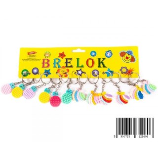 BRELOK GUMOWY ANANAS 4CM PBH A 12 TOYS 1098K MID TOYS