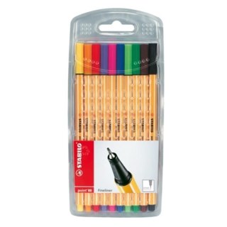 STABILO FINE PEN 88 SET MIT 10 FARBEN 88/10 STABILO