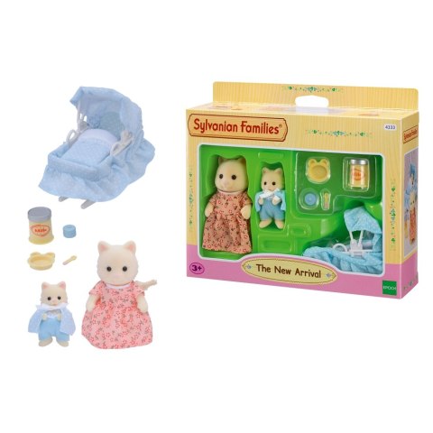 SYLVANIAN NOWORODEK Z MAMA I WYPRAWKA 5433 WB6 EPOCH