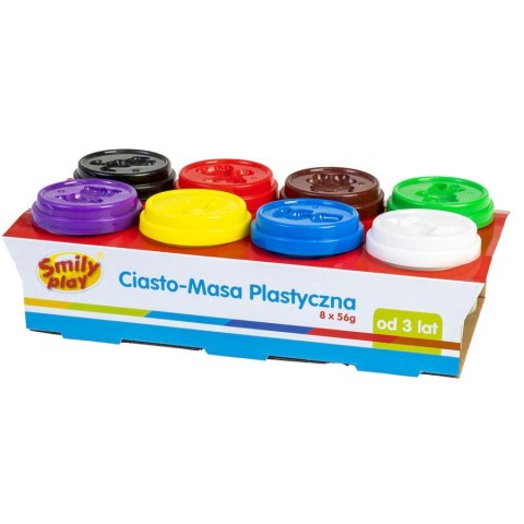 KUNSTSTOFFMASSE 8 FARBEN 56G SMILY PLAY ANEK SP83349