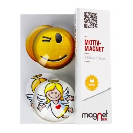 GLASMAGNET SMILEY/ENGEL DOME PACKUNG ZU 2 ST. MAGNET 115-0-0008 MAGNET