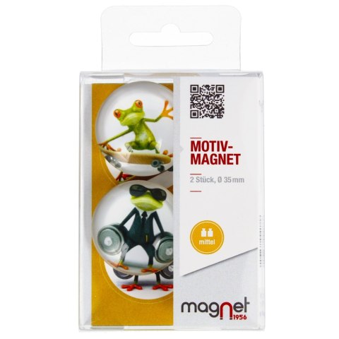 FROSCH GLASMAGNET COMIC DOME 3,5 CM PACKUNG 2 STK MAGNET 115-0-0078 MAGNET