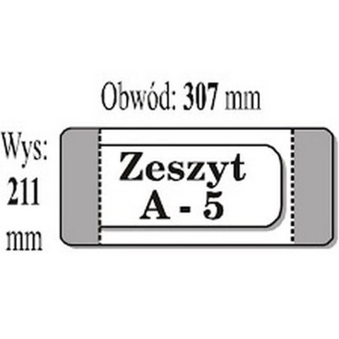 OKŁADKA SZKOLNA A5 PRZEŹROCZYSTA IKS IKS