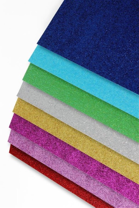 FARBIGES SELBSTKLEBENDES GLITZERPAPIER A4 FARBMISCHUNG ARGO PAPIER GALERIE