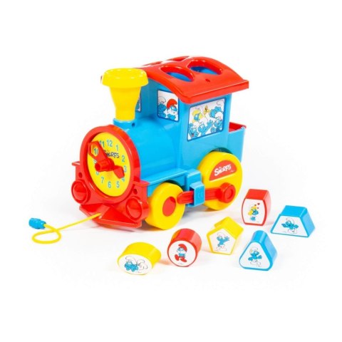 SPIELZEUG ZUM ZEICHNEN LOKOMOTIVE SMERFY 22CM POLESIE 64356 POLESIE