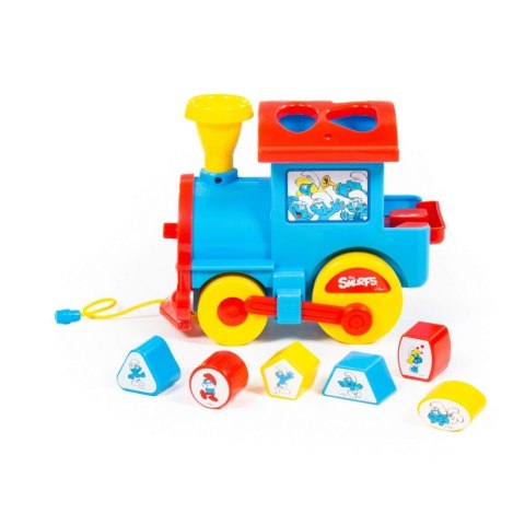 SPIELZEUG ZUM ZEICHNEN LOKOMOTIVE SMERFY 22CM POLESIE 64356 POLESIE