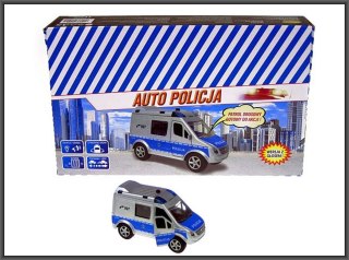 AUTO POLIZEIWAGEN METALL MIT SOUND 11CM HIPO HKG088 HIPO