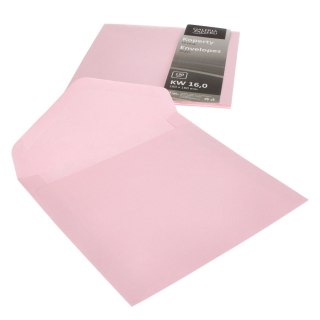 UMSCHLAG 160X160 UNKLEBET ROSA SATIN PACKUNG MIT 10 ST. PAPIERGALERIE 280326 ARGO